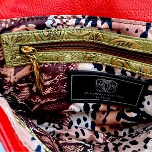 Sharif red crossbody bag